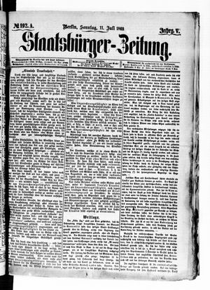 Staatsbürger-Zeitung vom 11.07.1869