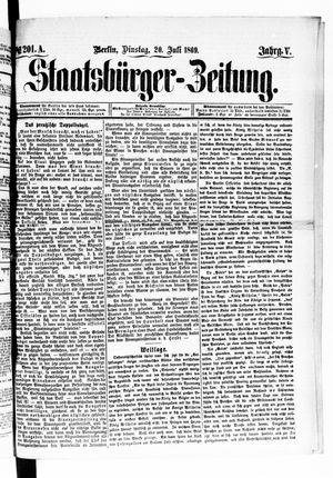 Staatsbürger-Zeitung on Jul 20, 1869