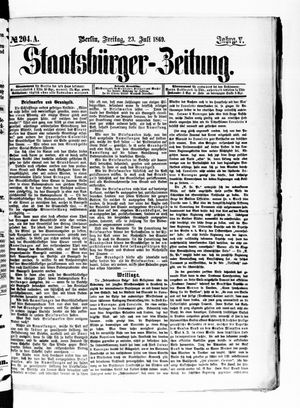 Staatsbürger-Zeitung on Jul 23, 1869