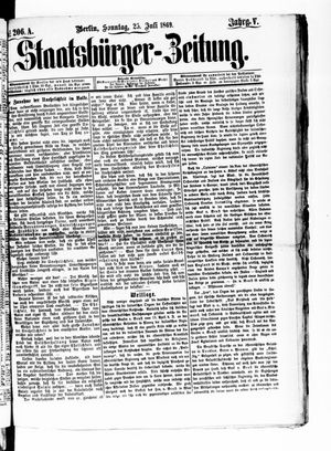 Staatsbürger-Zeitung on Jul 25, 1869