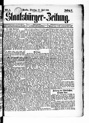 Staatsbürger-Zeitung on Jul 27, 1869