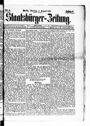Staatsbürger-Zeitung vom 03.08.1869