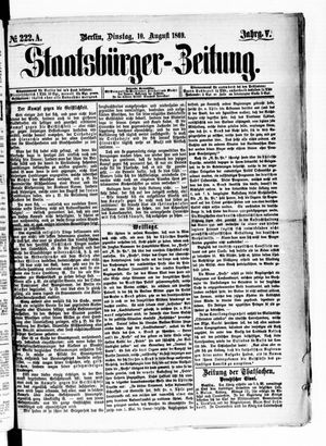 Staatsbürger-Zeitung on Aug 10, 1869