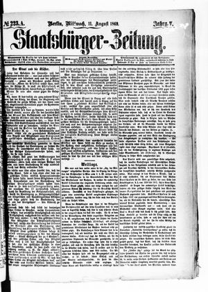Staatsbürger-Zeitung on Aug 11, 1869