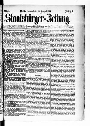 Staatsbürger-Zeitung on Aug 14, 1869