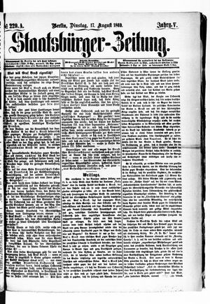 Staatsbürger-Zeitung on Aug 17, 1869