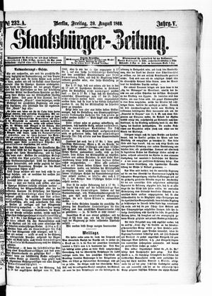 Staatsbürger-Zeitung on Aug 20, 1869