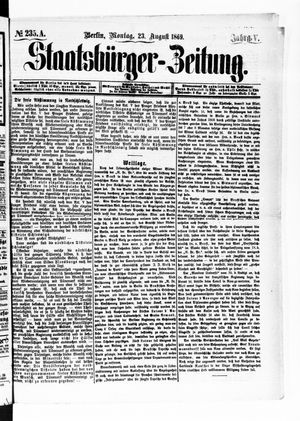 Staatsbürger-Zeitung on Aug 23, 1869