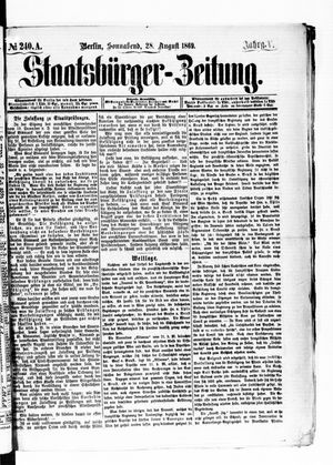 Staatsbürger-Zeitung on Aug 28, 1869