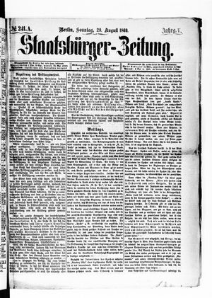 Staatsbürger-Zeitung vom 29.08.1869