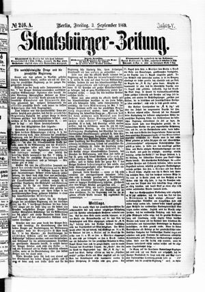 Staatsbürger-Zeitung on Sep 3, 1869