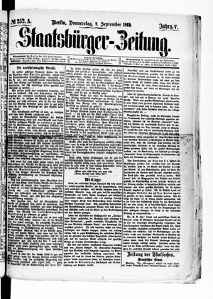 Staatsbürger-Zeitung vom 09.09.1869