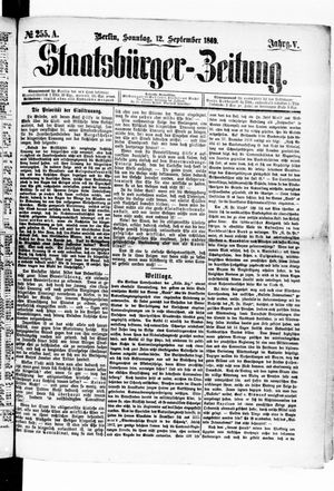 Staatsbürger-Zeitung vom 12.09.1869