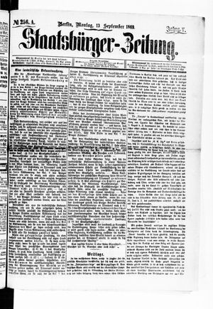 Staatsbürger-Zeitung vom 13.09.1869