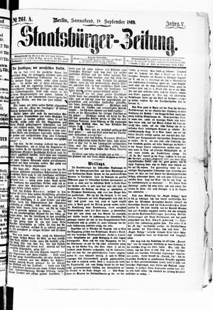 Staatsbürger-Zeitung vom 18.09.1869