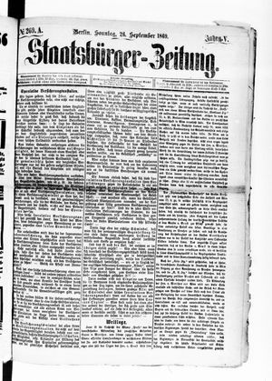 Staatsbürger-Zeitung on Sep 26, 1869