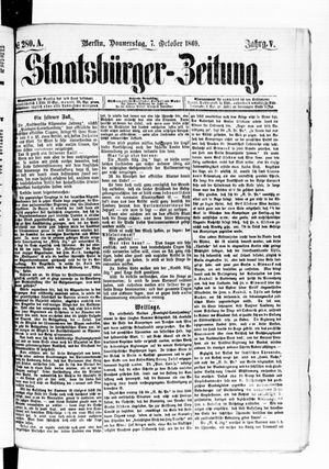 Staatsbürger-Zeitung on Oct 7, 1869