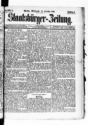 Staatsbürger-Zeitung on Oct 13, 1869