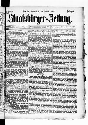 Staatsbürger-Zeitung on Oct 16, 1869