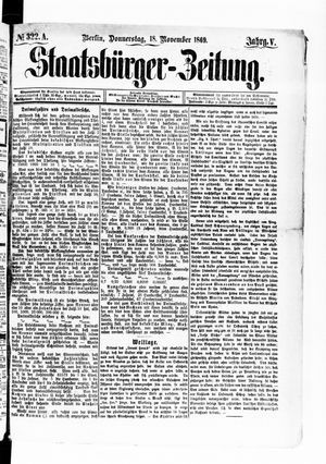 Staatsbürger-Zeitung vom 18.11.1869