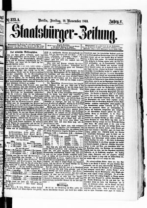 Staatsbürger-Zeitung on Nov 19, 1869
