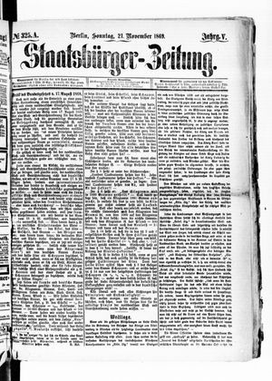 Staatsbürger-Zeitung vom 21.11.1869