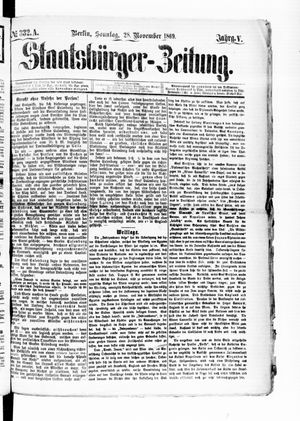 Staatsbürger-Zeitung on Nov 28, 1869
