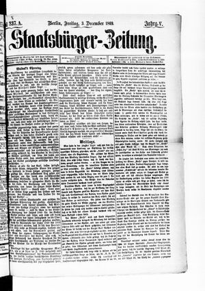 Staatsbürger-Zeitung on Dec 3, 1869