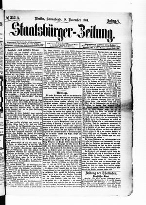 Staatsbürger-Zeitung on Dec 18, 1869