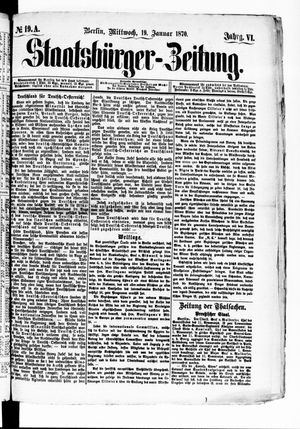 Staatsbürger-Zeitung on Jan 19, 1870