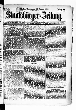Staatsbürger-Zeitung on Jan 27, 1870