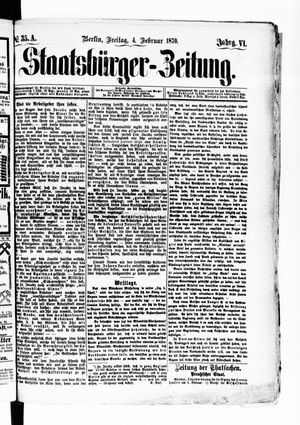 Staatsbürger-Zeitung vom 04.02.1870