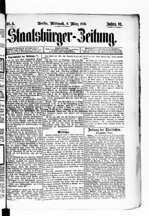 Staatsbürger-Zeitung vom 09.03.1870