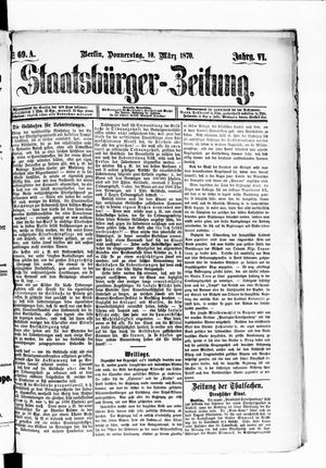 Staatsbürger-Zeitung on Mar 10, 1870