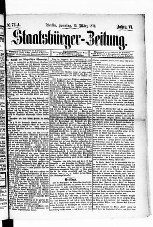 Staatsbürger-Zeitung vom 13.03.1870