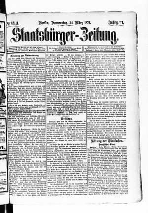 Staatsbürger-Zeitung vom 24.03.1870