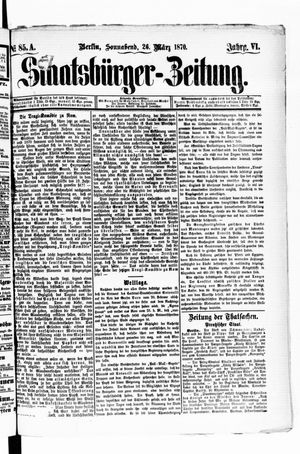 Staatsbürger-Zeitung vom 26.03.1870