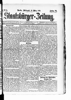 Staatsbürger-Zeitung on Mar 30, 1870