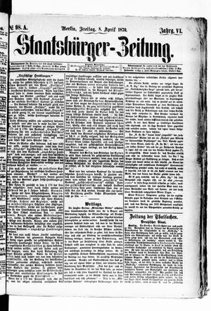 Staatsbürger-Zeitung on Apr 8, 1870