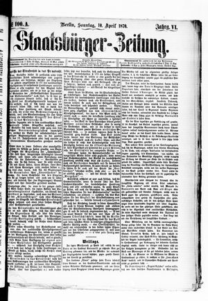 Staatsbürger-Zeitung on Apr 10, 1870