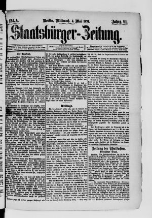 Staatsbürger-Zeitung vom 04.05.1870