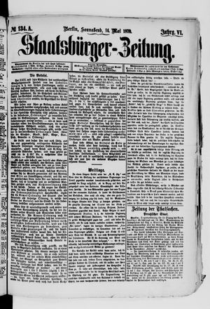 Staatsbürger-Zeitung on May 14, 1870