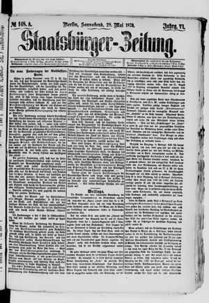 Staatsbürger-Zeitung on May 28, 1870