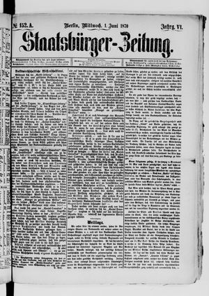 Staatsbürger-Zeitung on Jun 1, 1870
