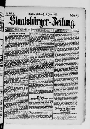 Staatsbürger-Zeitung on Jun 8, 1870