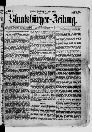 Staatsbürger-Zeitung on Jul 1, 1870