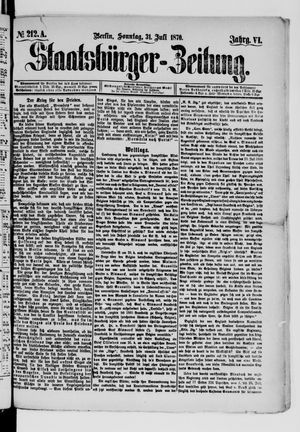 Staatsbürger-Zeitung vom 31.07.1870