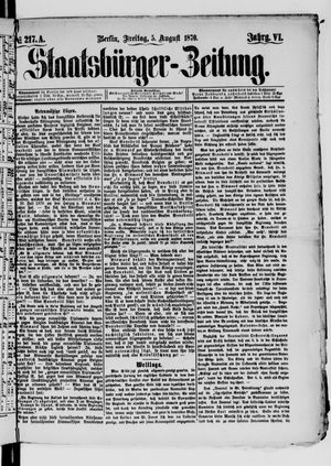 Staatsbürger-Zeitung on Aug 5, 1870