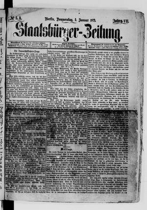 Staatsbürger-Zeitung vom 05.01.1871