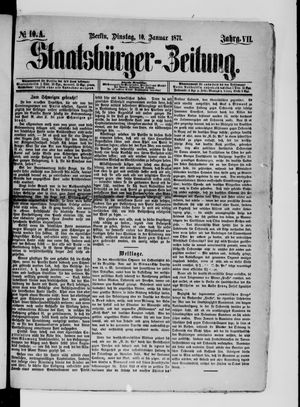 Staatsbürger-Zeitung vom 10.01.1871